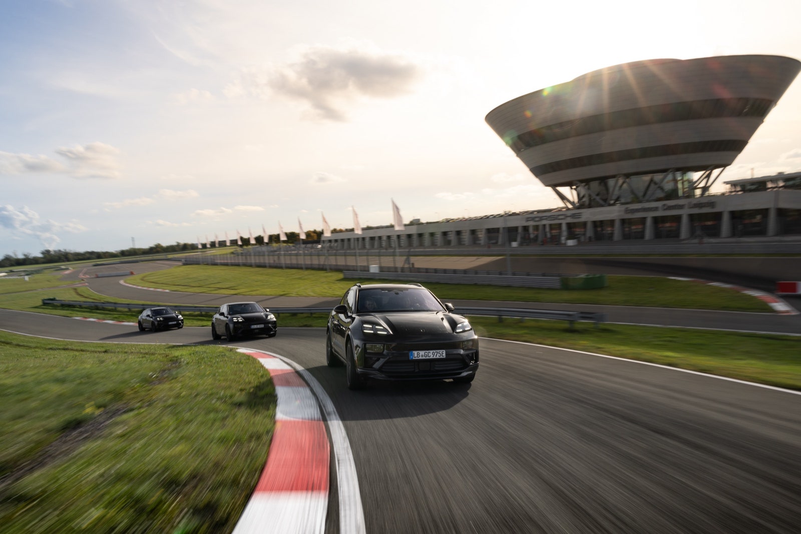 Porsche Macan on a race track